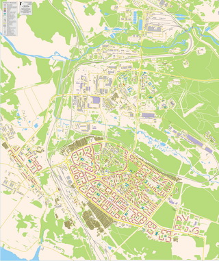 Карта-схема города Апатиты