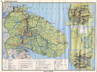 Туристская карта Кольского полуострова