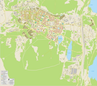 Карта-схема города Оленегорск