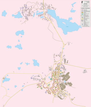 Карта-схема поселка Ревда