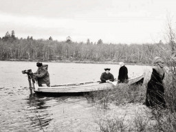 Река Воронье, 1956 год. Привал по пути в Ловозеро
