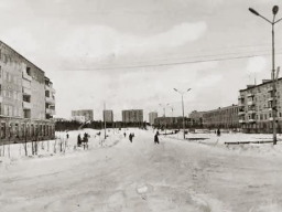 Посёлок Ревда. Улица Металлургов. 1989 год