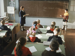 Саамская школа в Ловозере. 1970е