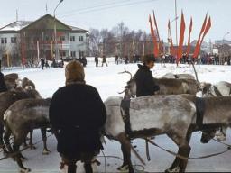 Открытие Празника Севера в с.Ловозеро. 1980-е