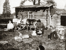 Семья саамов. Ловозеро. 1920-е