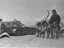 Пастух-оленевод 1-го стада совхоза «Тундра» Вокуев Николай Васильевич. 1972 год